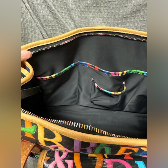 Dooney and Bourke doodle print laptop bag/tote bag - Picture 11 of 12